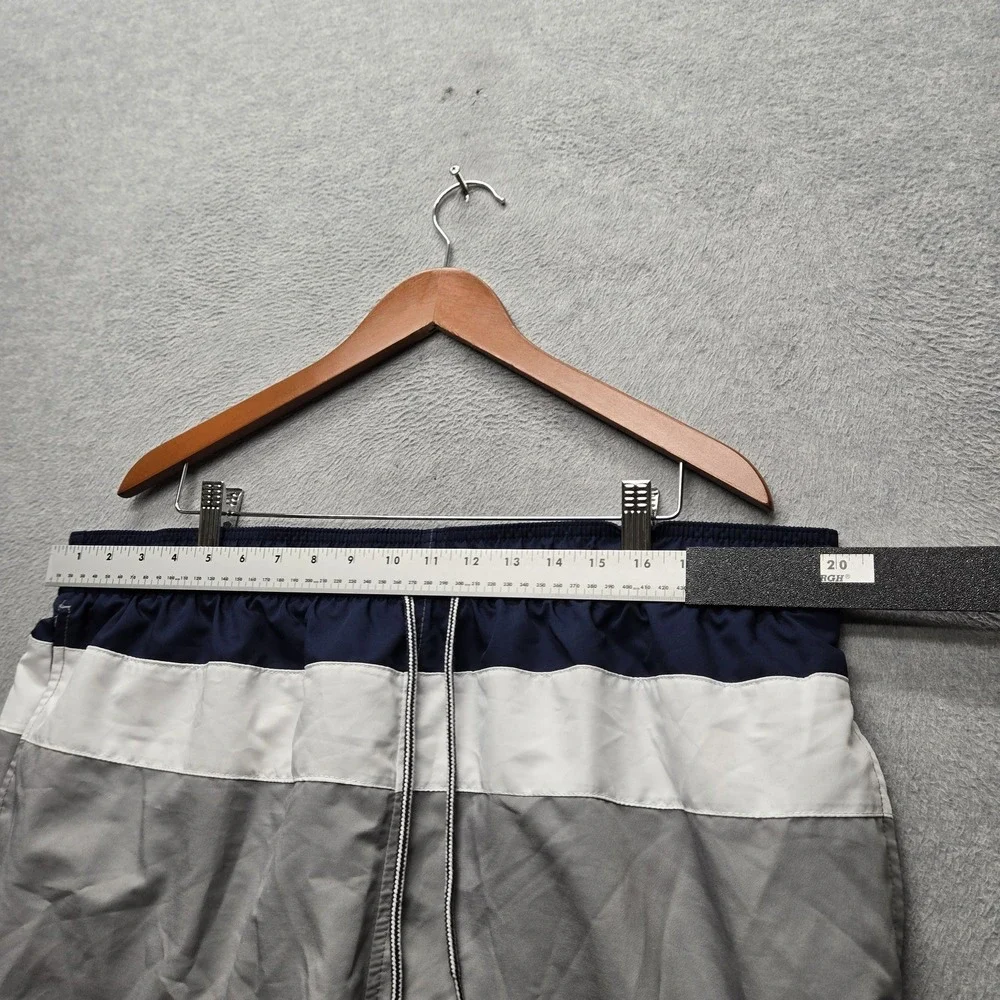 Speedo Men Swimwear XXL Gray Swim Trunks Colorblock Brand Logo Activewear 7